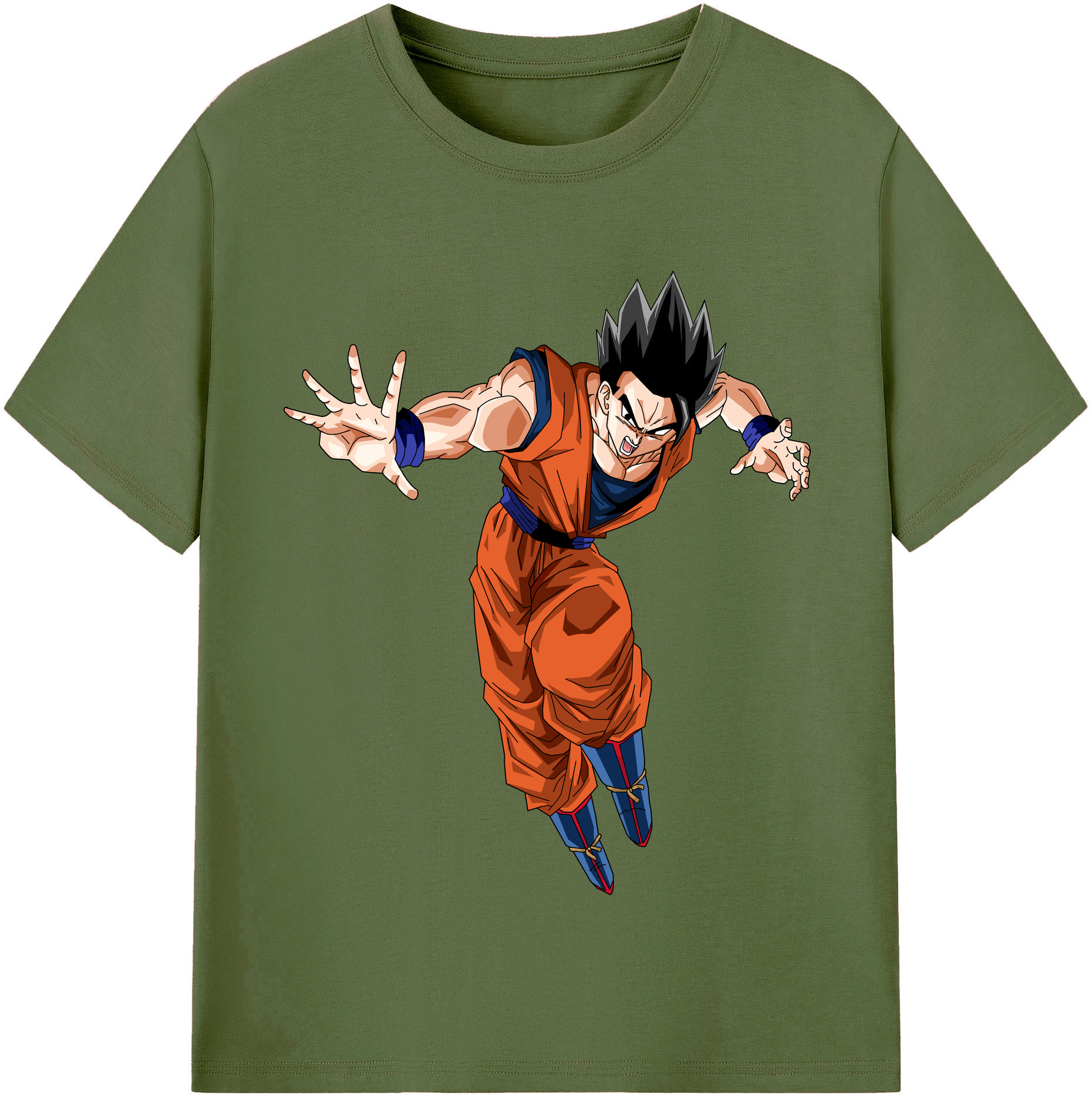 （画像用） ドラゴンボール 孫 悟飯（そんごはん）DRAGON BALL Son Gohan 綿100％半袖Tシャツ（フロントプリント）